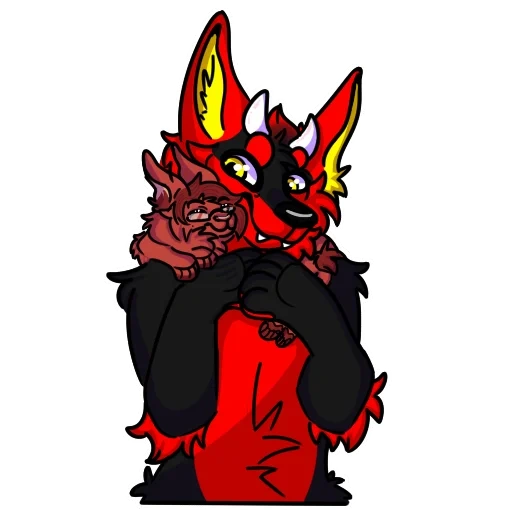 fox fnaf, off wolff, devil fox, slote's crime, fox demon