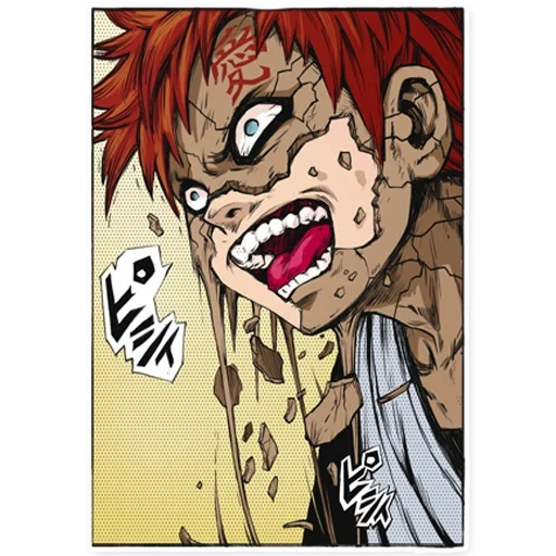 gaara, anime gaara, gaara demon, gaara manga, gaara naruto