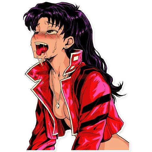 anime, misato, evangelio, personajes de anime, artes de anime de los personajes