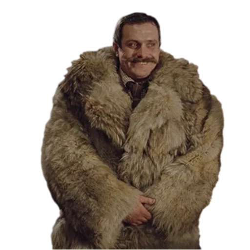 fur coat, a man fur coat, a man fur coat, baskerville dog