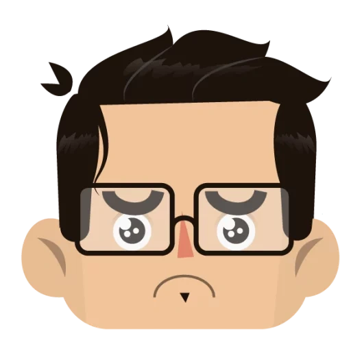 pessoas, fun avatar, ícone de bigode do programador