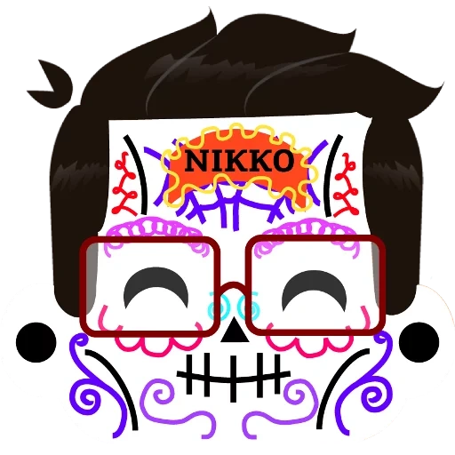 figure, caravan's skull, mexican skull, mexican skeleton, mexican skeleton sticker