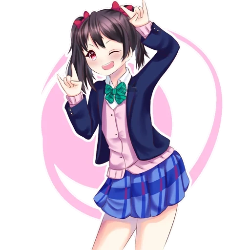 anime art, yazava nico, nico yazava anime, nico yazawa waifa, nico yadzava full growth