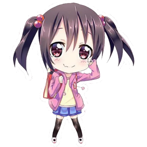 chibi, schöner anime, ooki mio chibi, nico yazawa chibi, nico yazava kawai