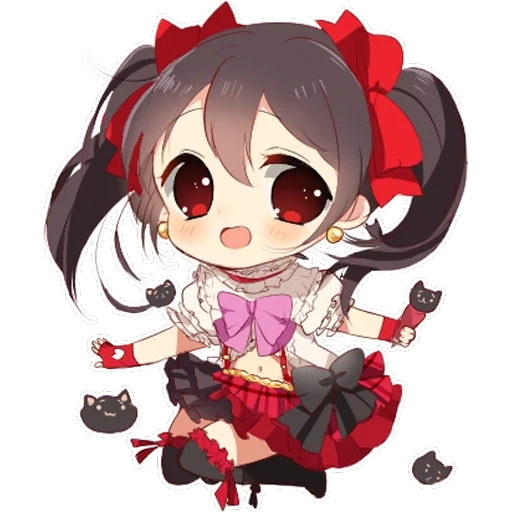 chibi, chibiki, kurumi chibi, nico yazawa chibi, nico yazawa chibi