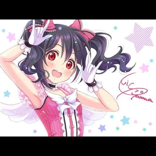 nico yazawa, nico yazava, personnages d'anime, nico yazava kawai