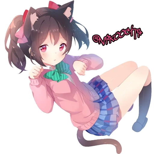 hari yazawa, yazawa niko cat, yazawa niko dengan telinga, nico maki nyan nyan