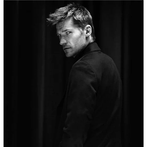 jaime lannister, nicola coster-waldau, peter lindbergh mez mickelson, nicola coster-waldau black and white, you will never meet a strong person with a simple past