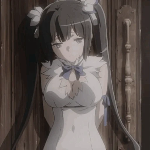 hestia, hestia goddess anime, hestia danmachi anime, i will meet you dungeon, maybe a dungeon will meet you