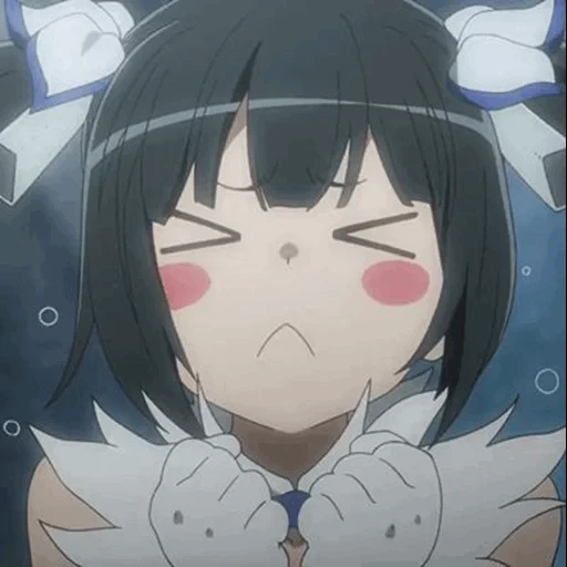 herstia, animación de herstia, animación dan-cho, danmachi hestia, personajes de animación