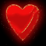 сердца, футаж сердце, сердце красное, мерцающее сердце, сердце валентинка
