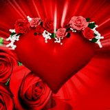 девушка, розы сердце, красные розы сердце, красивые сердечки анимация, сердце день святого валентина