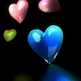 сердца, синее сердце, фиолетовое сердце, анимашки сердечки, счастливое сердце