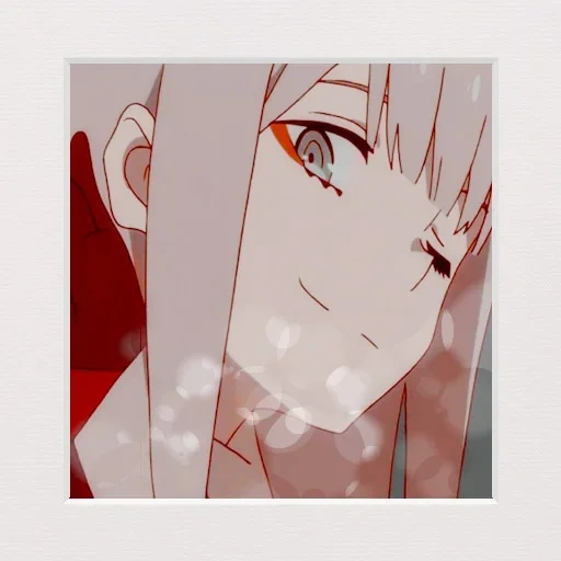 anime creative, anime mignon, personnages d'anime, franxx zero two, zéro deux anime avatar