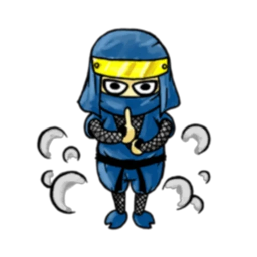 ninja, ninja bleu, iphone ninjeo