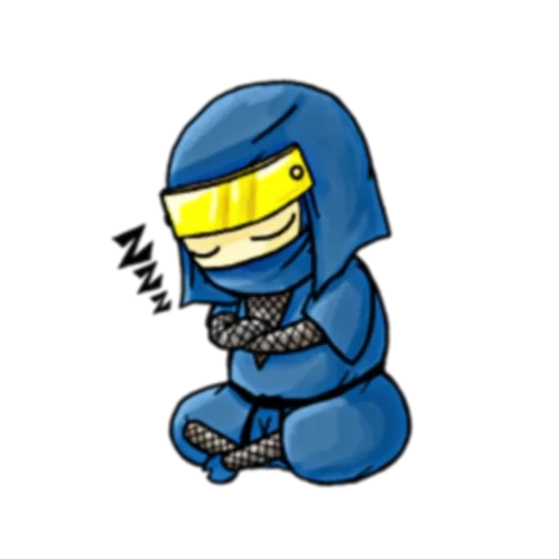 ninja, ninja, shinobi, ninja azul, 2d ninja personajes