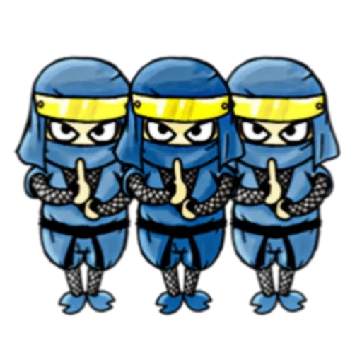 ninja, ninja, ninja azul, ninjeo iphone