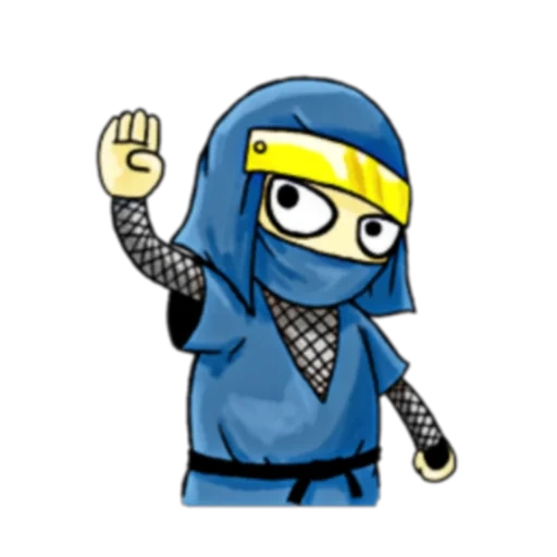 ninja, ninja blu, disegno ninja, cartoon ninja, cartoon ninja
