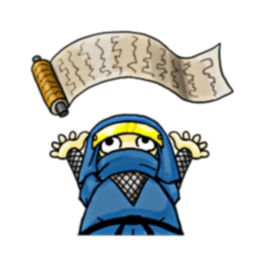 texto, ninja, personagem, ninjeo iphone