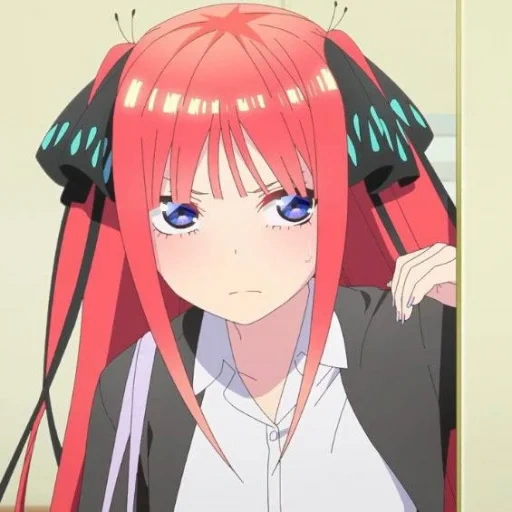 miku nakano, nino nakano, anime girl, personaggio di anime, gotoubun no hanayome