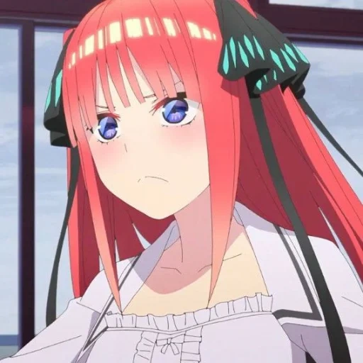 nino nakano, персонажи аниме, нино накано аниме, gotoubun no hanayome, gotoubun no hanayome nino