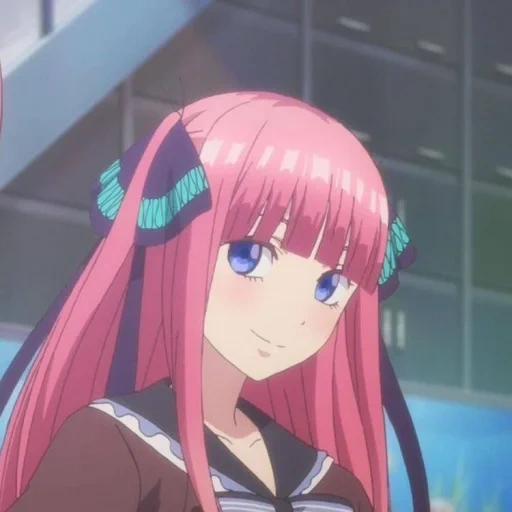 primeira temporada, animação fofa, menina anime, go toubun no hanayome, cinco noivas gotoubun no hanayome