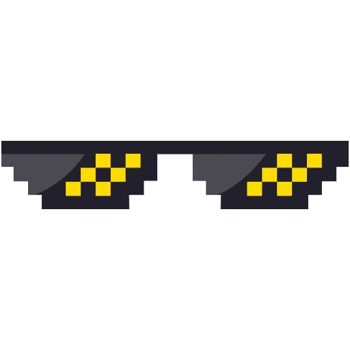 lunettes de pixel, lunettes de vie de voyou, lunettes de pixel, pixel lunettes transparentes, lunettes d'installation de pixels sans fond