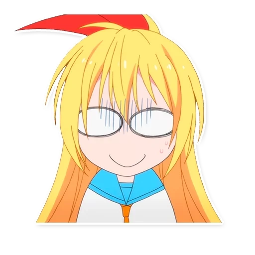 fox girl, animación diurna, qiduo xilizaki, personajes de animación, cara de póquer chitoge kirisaki