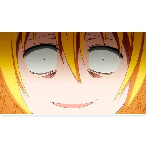 smile, anime's face, anime anime, anime nisekoi, anime's cunning face