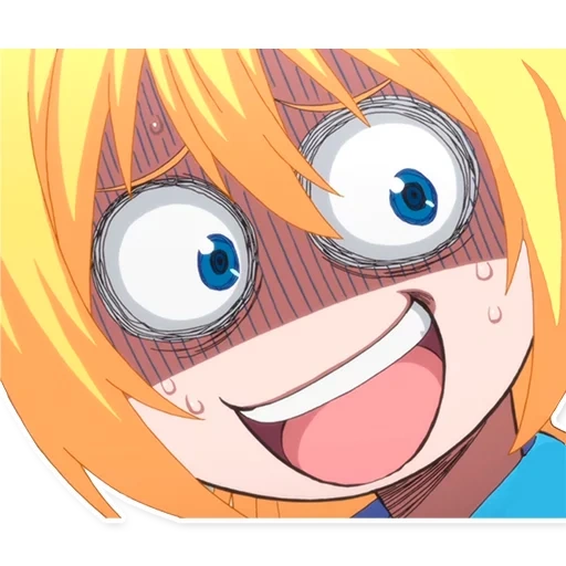 anime, rosto do anime, piada de anime, emoções de anime, anime nisekoi