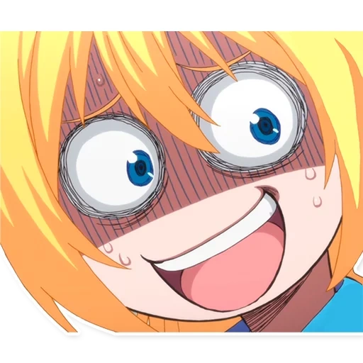 anime, wajah anime, lelucon anime, emosi anime, anime nisekoi