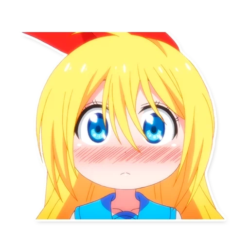 читоге, читоге фейс, кирисаки читоге, аниме персонажи, chitoge kirisaki