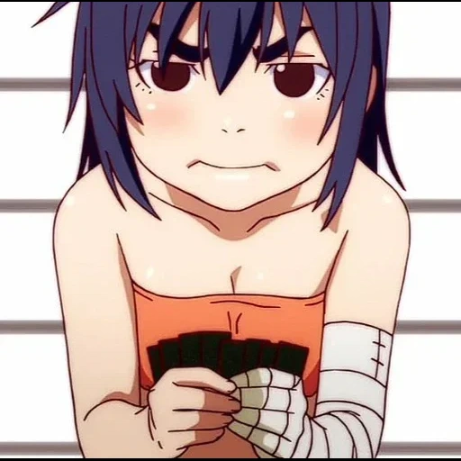 kanbaru suruga, suruga kanbaru, suruga kambaru, anime monogatari, nisemonogatari anime