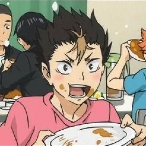 haikyuu, ide anime, tanaka haikyuu, haikyu nishinoya, anime voli nishinoi