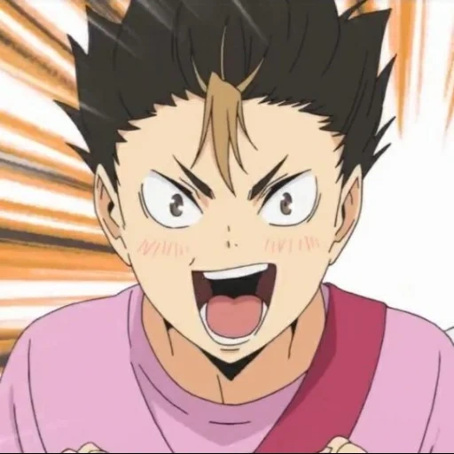 haikyuu, westinghouse chang, nishino smiles, haikyuu nishinoya, volleyball animation nishino