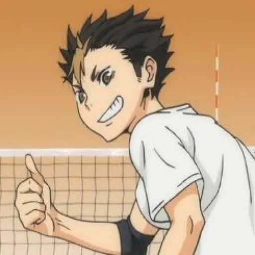 haikyuu, nishino, anime de volleyball, nishino volleyball, les personnages de volleyball de nishino