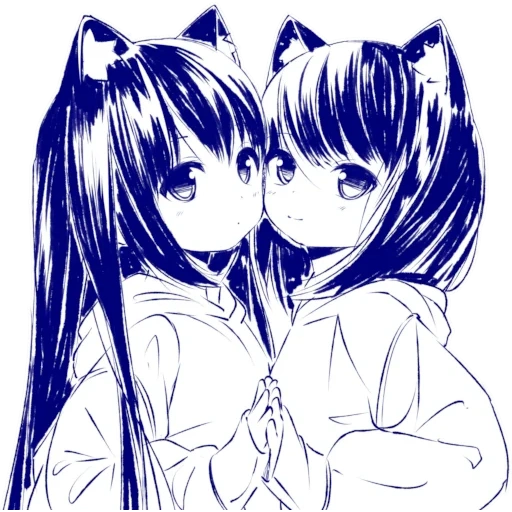 immagine, kuroi kitsune, amiche anime, l'anime è un singolo, disegni carini anime