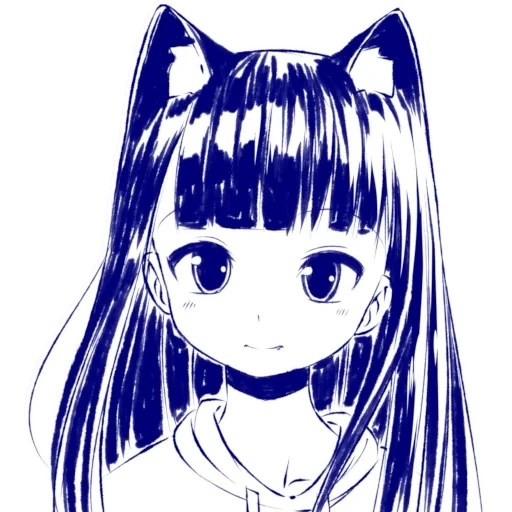 picture, catgirl, anime cat, baryshnya-peasant, fairy tail wendy manga