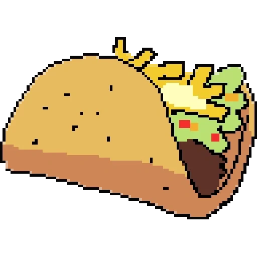 cibo, cibo cibo, modello di taco, takos cartoon, mangia il modello di taco carino