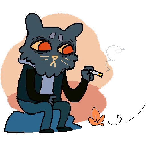 nitw may, nitw bruce, nitw casey, cat gamer, cat gamer art