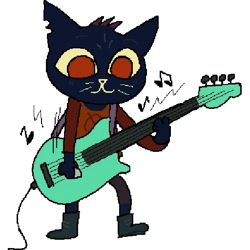 nitw may, nitw mae, meborowski, night in the woods, nuit en bois may à la guitare