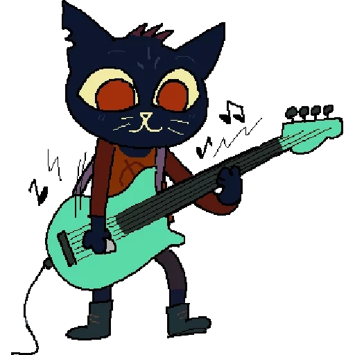 nitw may, nitw mae, meborovski, night in the woods, wood night may usa guitarra