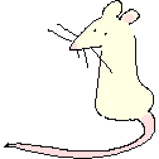 ratón, rata ratón, dibujo de ratas, ratón de dibujos animados, ratón lápiz