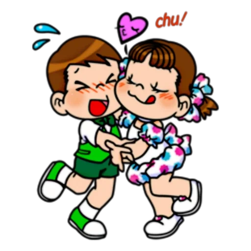 clipart, desenhos de vapor, o casal é amor, desenhos de casais, casais de desenho animado apaixonado