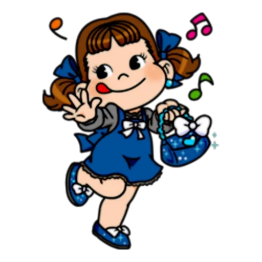 mädchen, clip art, illustration, cartoon mädchen, mädchen mit bogenzeichnungen