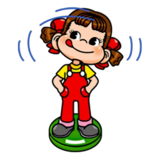 kartun, girl, the girls are small, little girl, the girl sings sound a