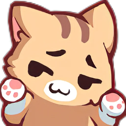 neko, catos, non, chat kawaii