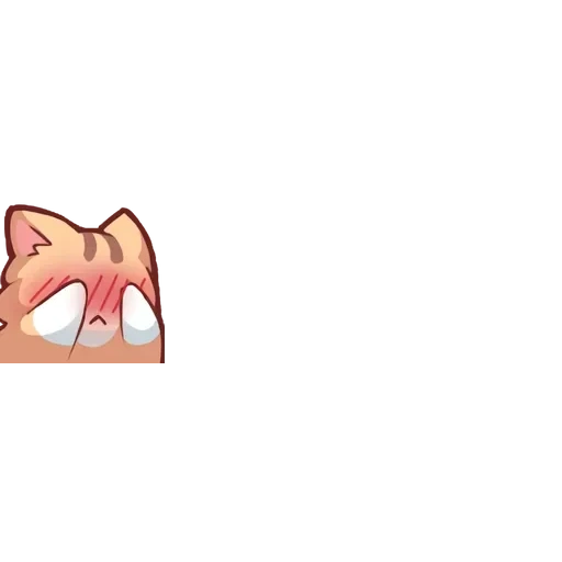 cat, emoji, cats anime, muzzle cat cheek