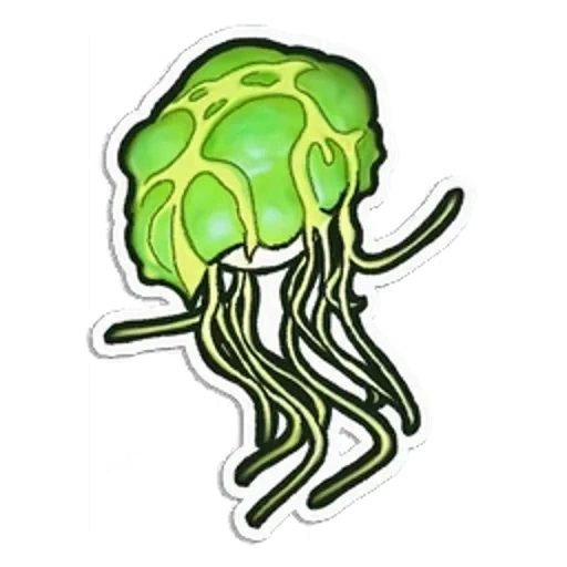 медуза, насекомое, медуза символ, медуза без фона, медуза белом фоне