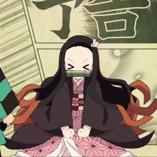 nesuko, tangkapan layar nezuko, karakter anime, anime nazuko kamado, momen nazuko kamado